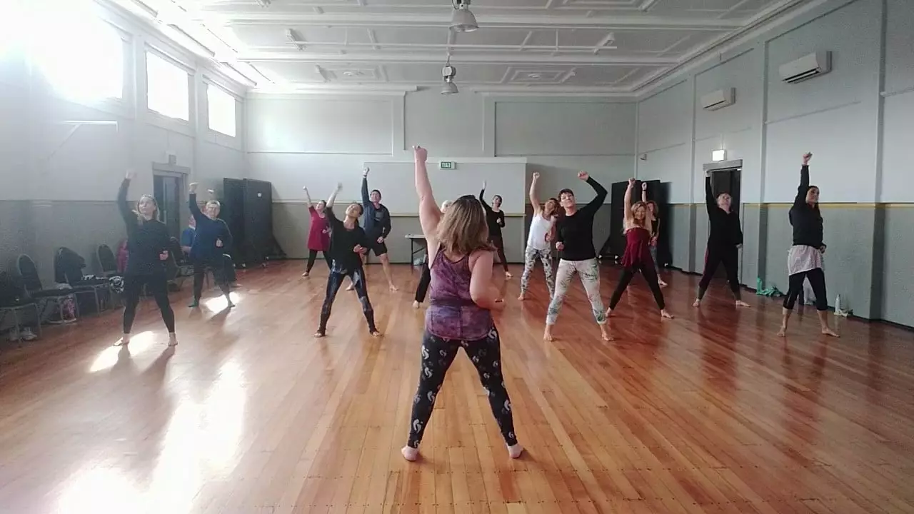 Dance NZ Following Belinda's Moves!